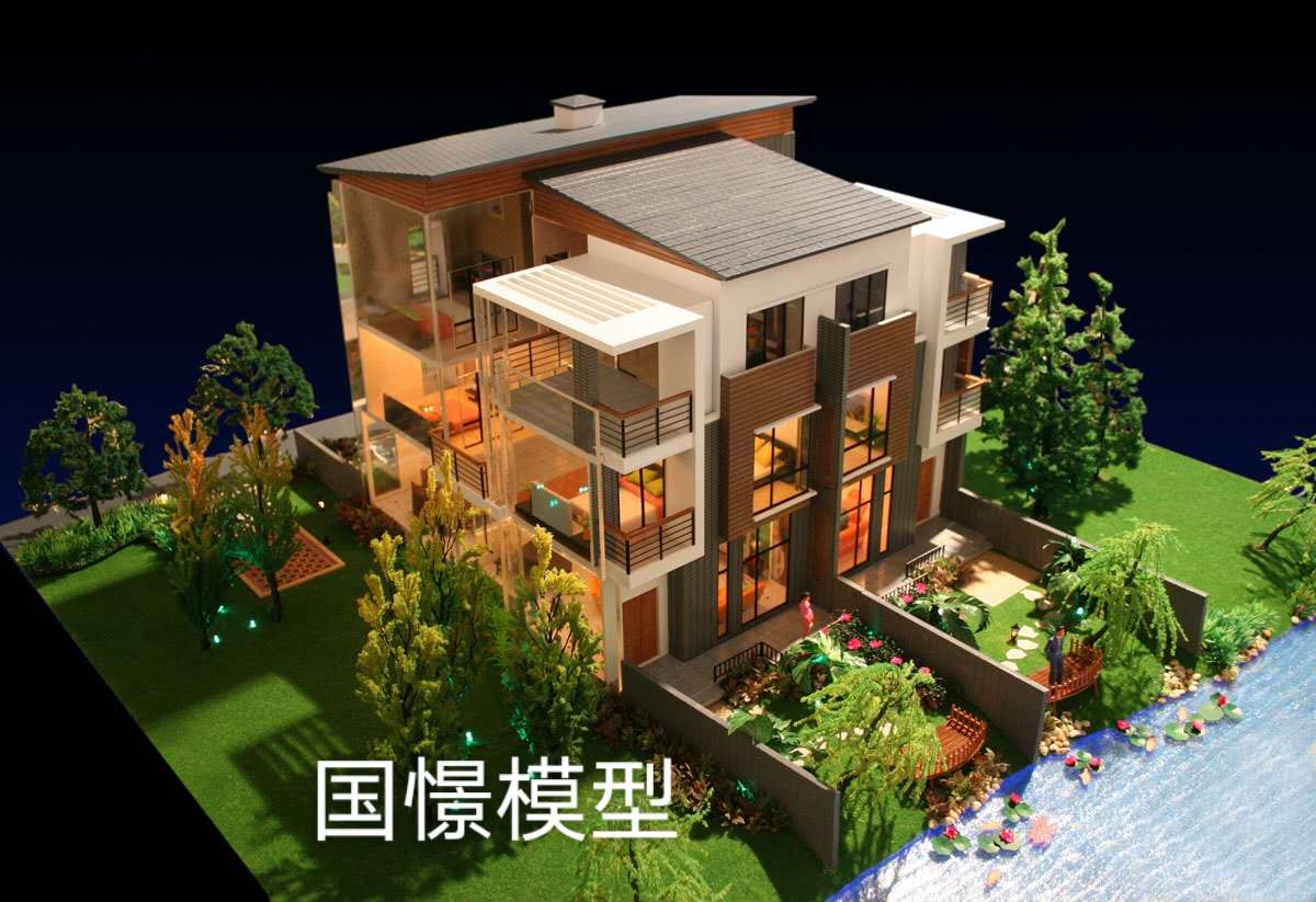 莲花县建筑模型